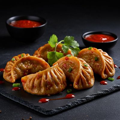 Schezwan Chicken Steamed Momo